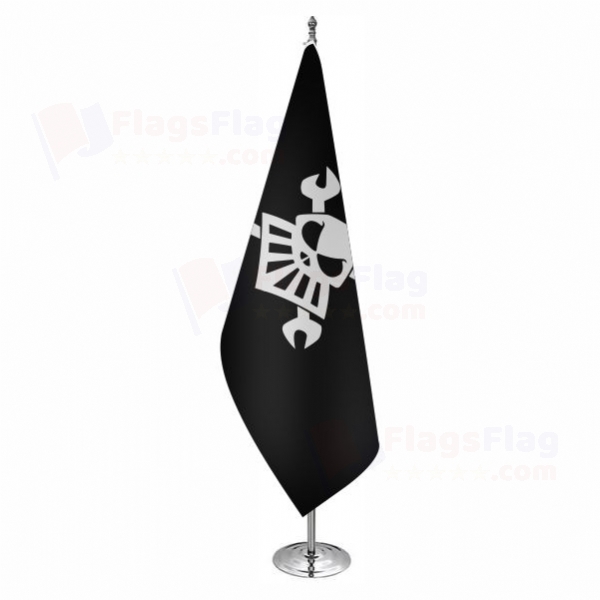 Robot Pirate Office Flag Robot Pirate Office Flags
