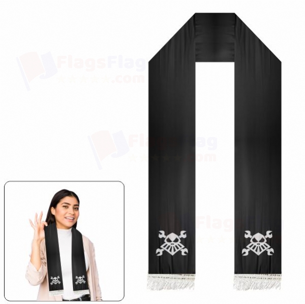 Robot Pirate Scarf Digital Printing