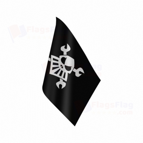 Robot Pirate Table Flag