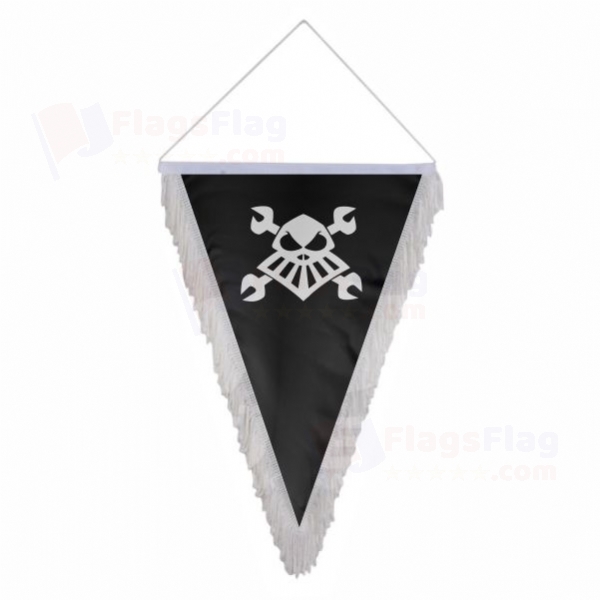 Robot Pirate Triangle Fringed Streamers
