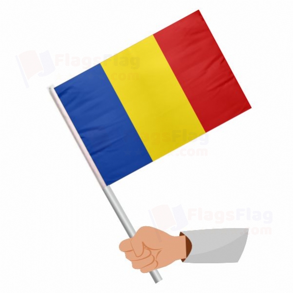 Romania Stick Flag