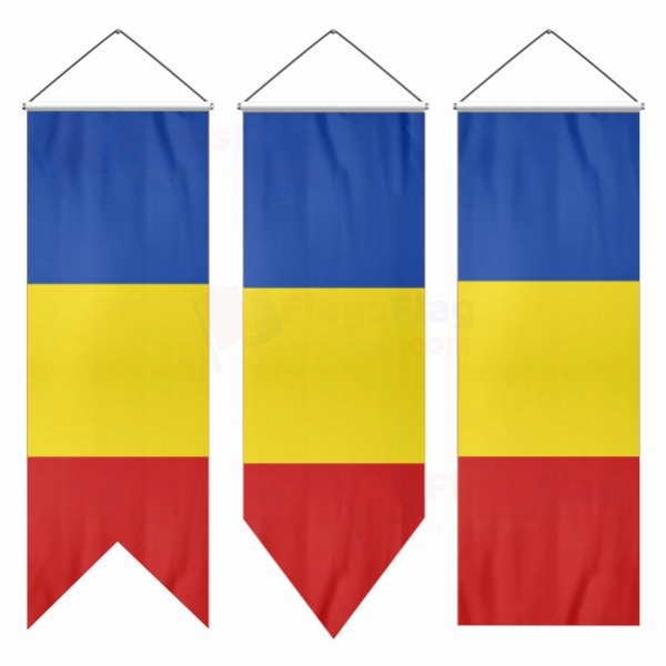 Romania Swallowtail Flags