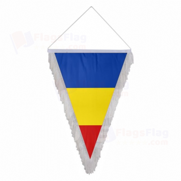 Romania Triangle Fringed Streamers