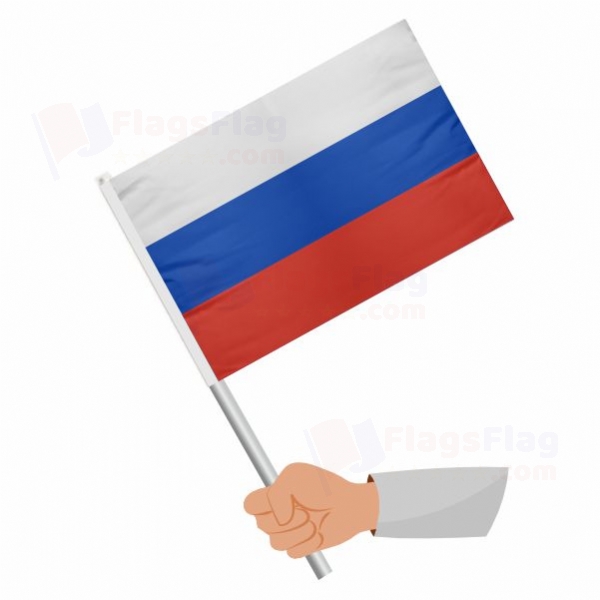 Russia Stick Flag
