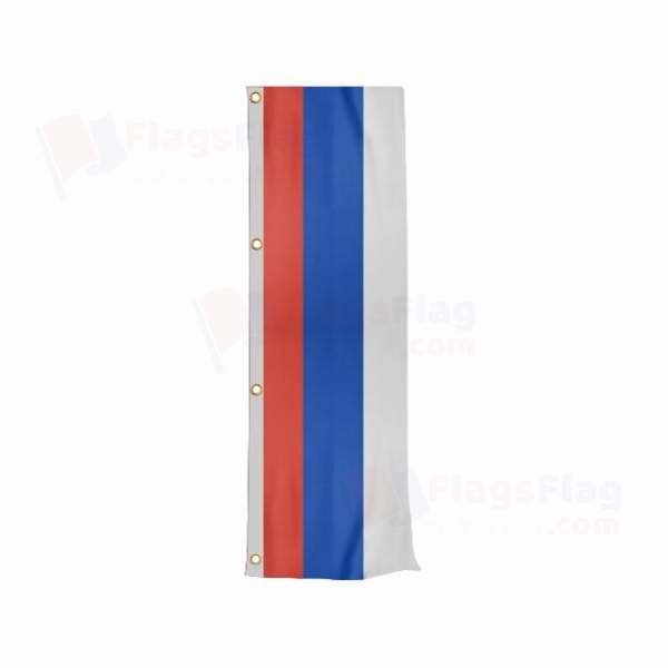 Russia Vertically Raised Flags