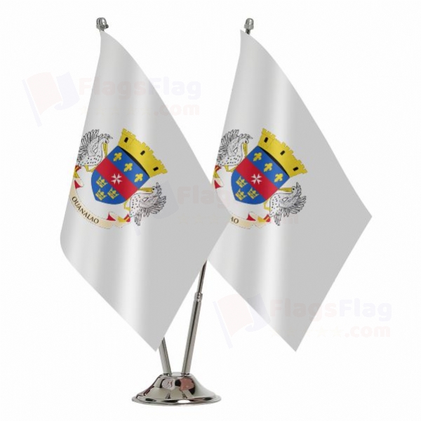 Saint Barthelemy 2 Table Flags