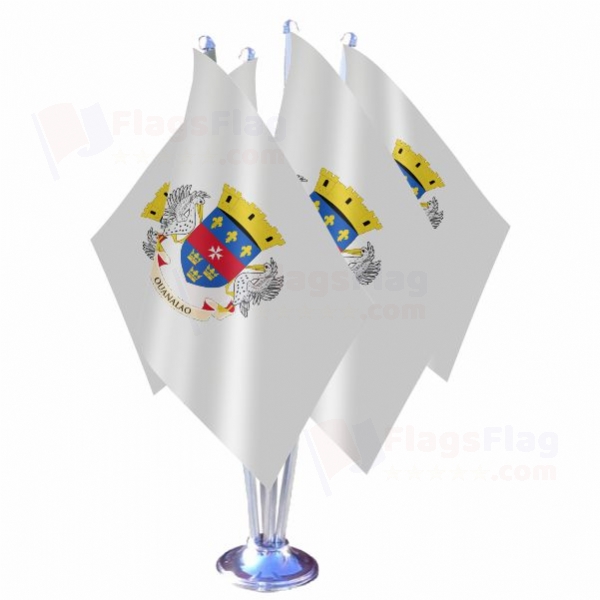 Saint Barthelemy Quadruple Table Flag