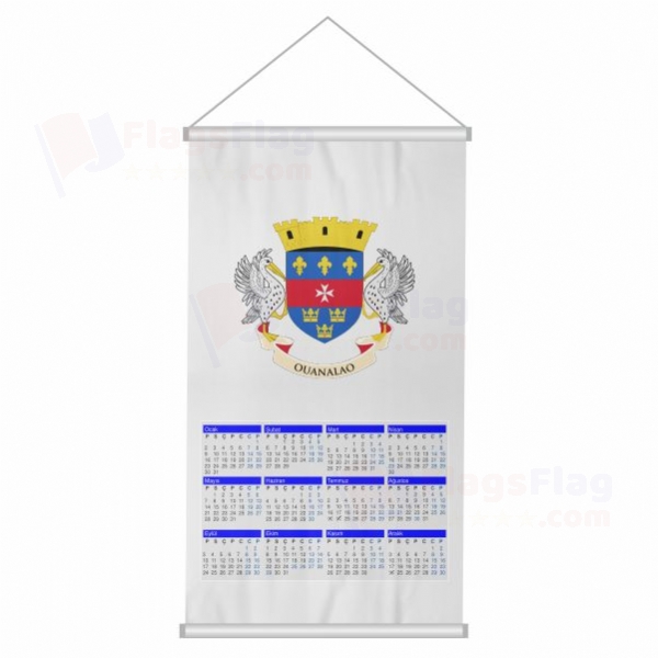 Saint Barthelemy Woven Fabric Digital Printing Calendar