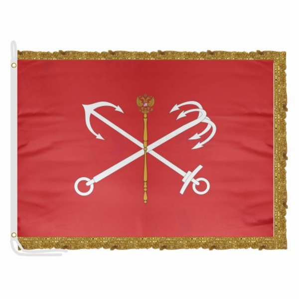 Saint Petersburg Satin Office Flag