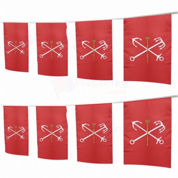 Saint Petersburg Square String Flags