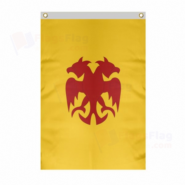 Saladin Ayyubi Large Size Flag Hanging on Building