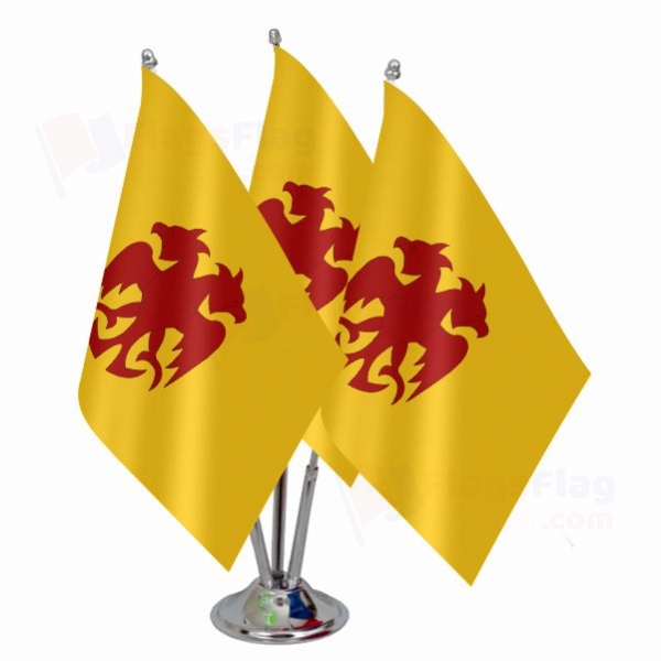 Saladin Ayyubi Triple Table Flag