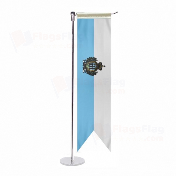 San Marino L Table Flag