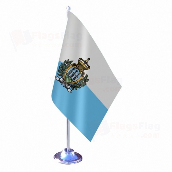 San Marino Single Table Flag