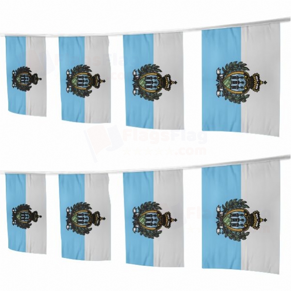 San Marino Square String Flags