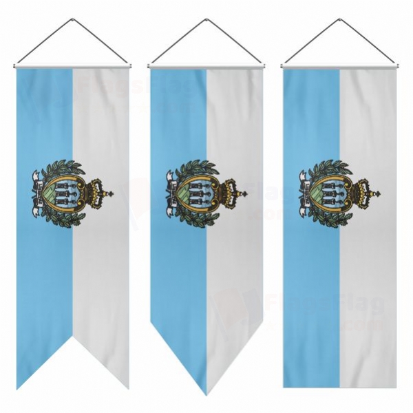 San Marino Swallowtail Flags