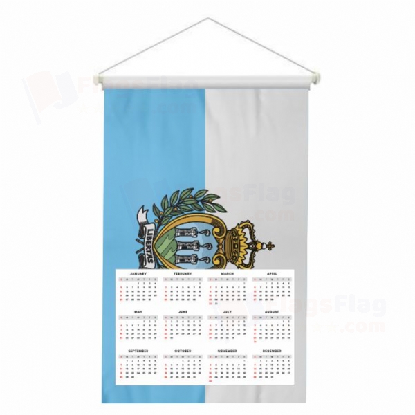 San Marino Woven Fabric Digital Printing Calendar