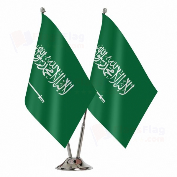 Saudi Arabia 2 Table Flags