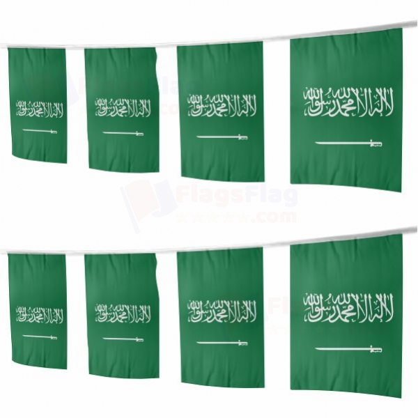 Saudi Arabia Square String Flags