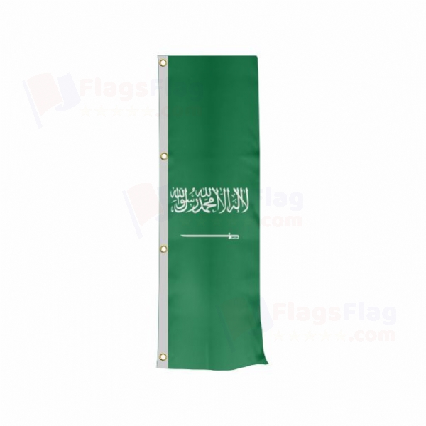 Saudi Arabia Vertically Raised Flags