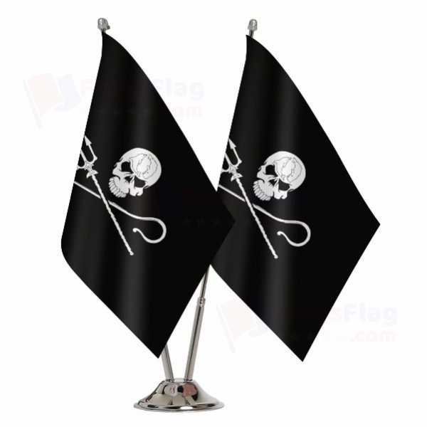 Sea Shepherd Binary Table Flag