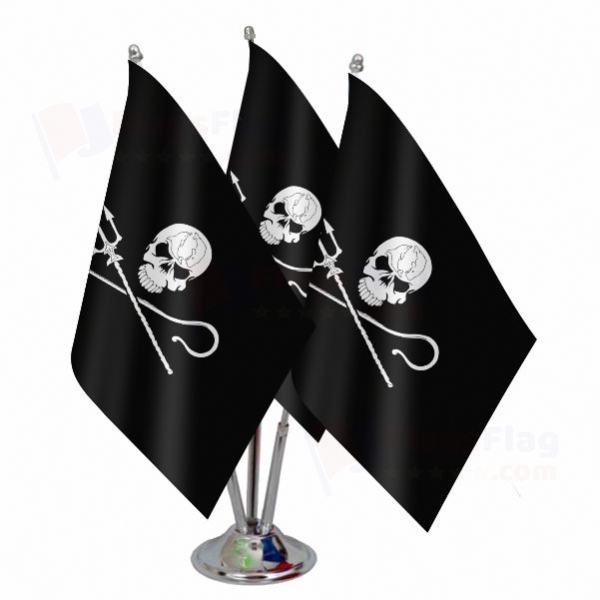 Sea Shepherd Triple Table Flag