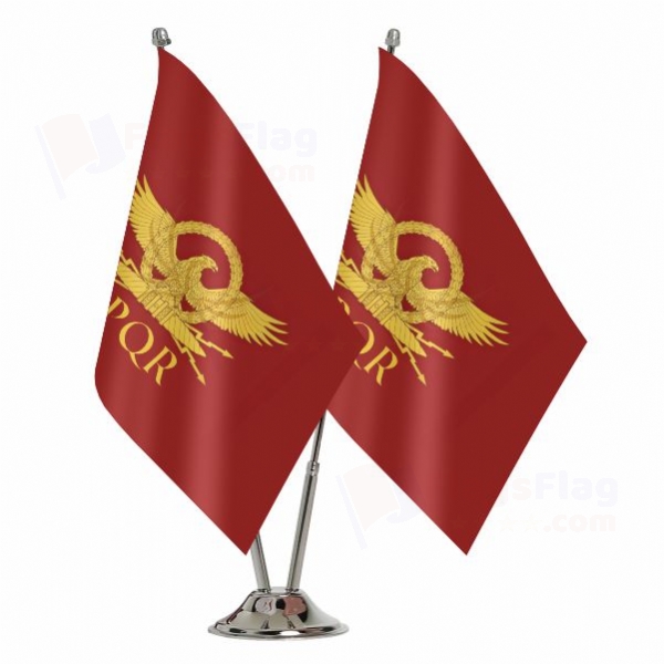 Senate Of The Roman Empire Binary Table Flag