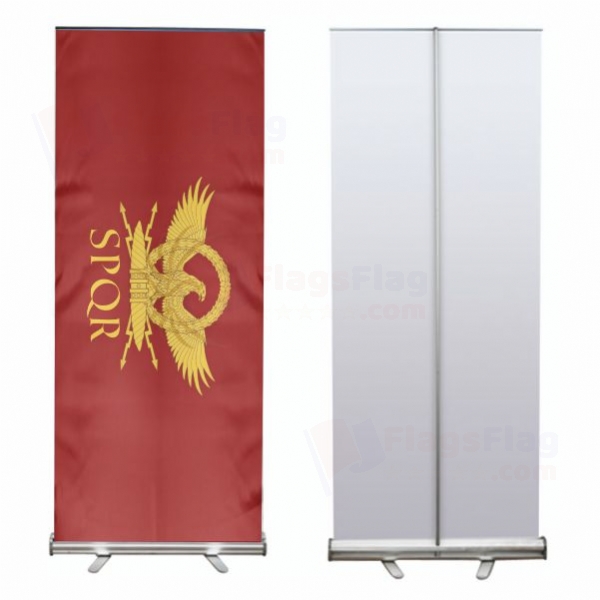 Senate Of The Roman Empire Roll Up Banner
