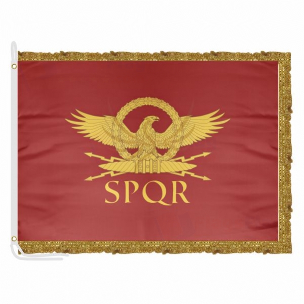 Senate Of The Roman Empire Satin Office Flag