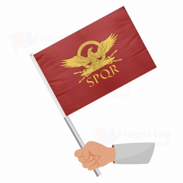 Senate Of The Roman Empire Stick Flag