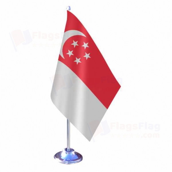 Singapore Single Table Flag