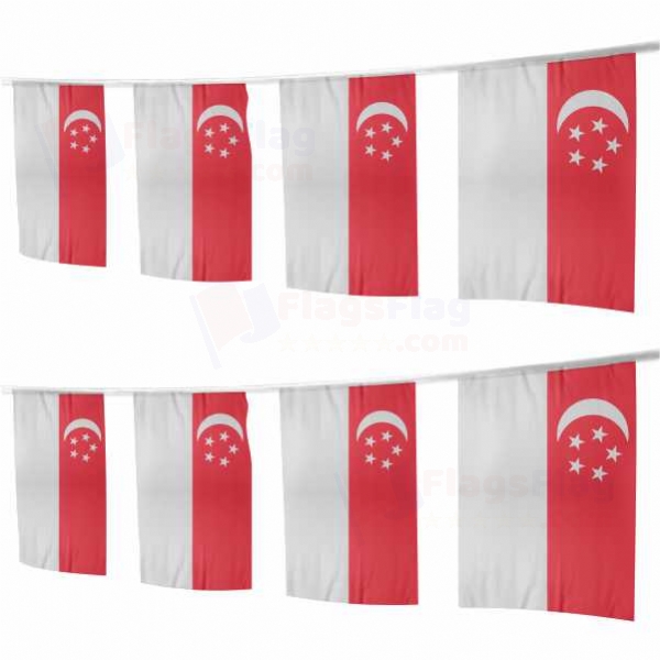Singapore Square String Flags