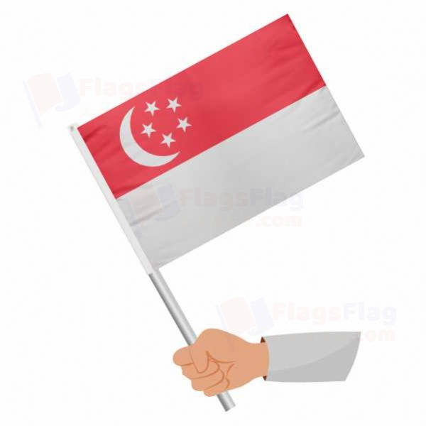 Singapore Stick Flag