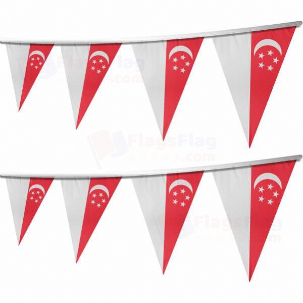 Singapore Stringed Triangle Flag