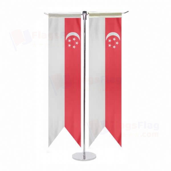 Singapore T Table Flag