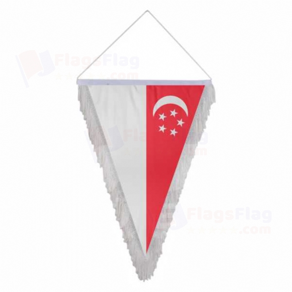 Singapore Triangle Fringed Streamers