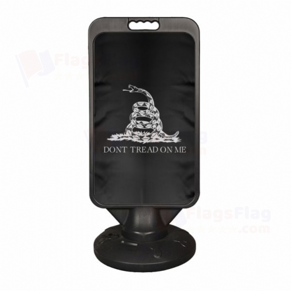 Siyah Dont Tread On Me Plastic Advertising Pontoon