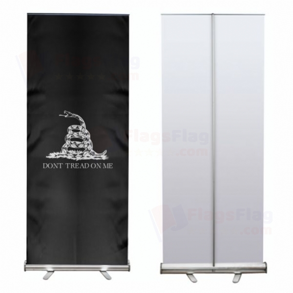Siyah Dont Tread On Me Roll Up Banner