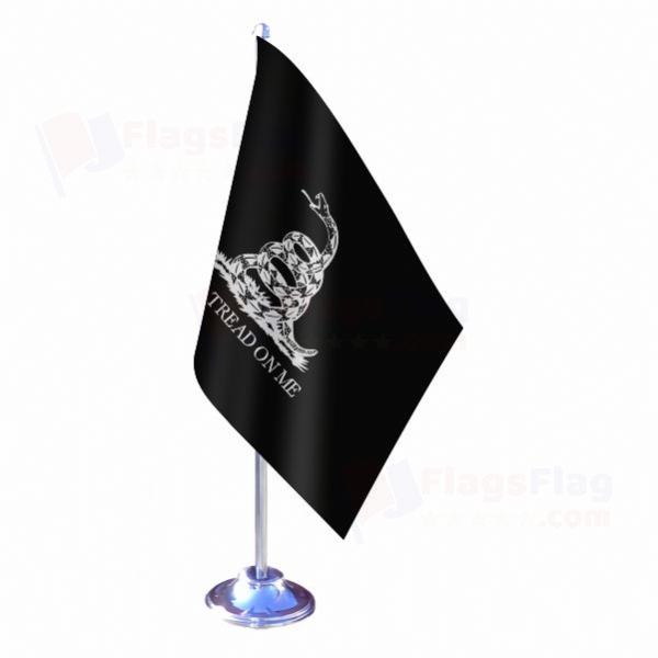 Siyah Dont Tread On Me Single Table Flag