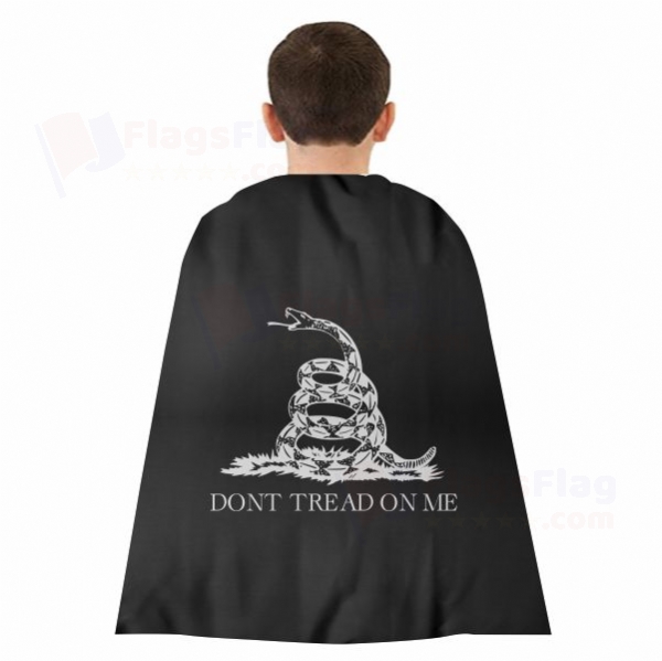 Siyah Dont Tread On Me Woven Fabric Cloak Digital Printing