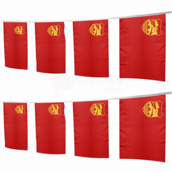 Skopje Square String Flags