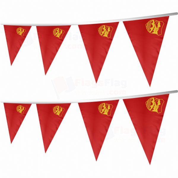 Skopje Stringed Triangle Flag