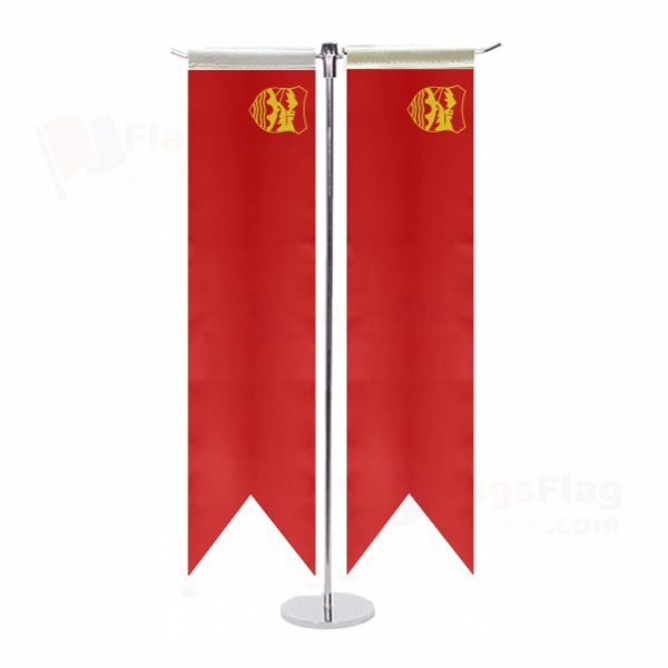 Skopje T Table Flag
