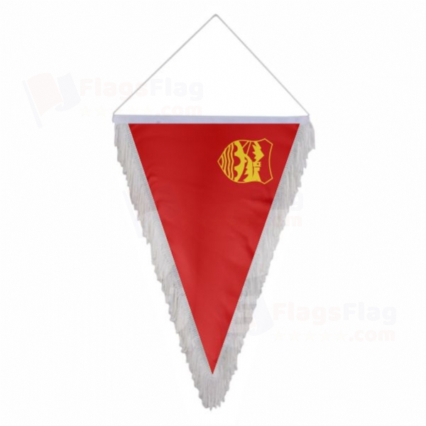 Skopje Triangle Fringed Streamers