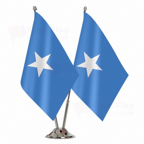 Somalia 2 Table Flags