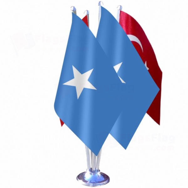 Somalia Quadruple Table Flag
