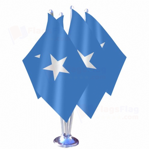 Somalia Quadruple Table Flag