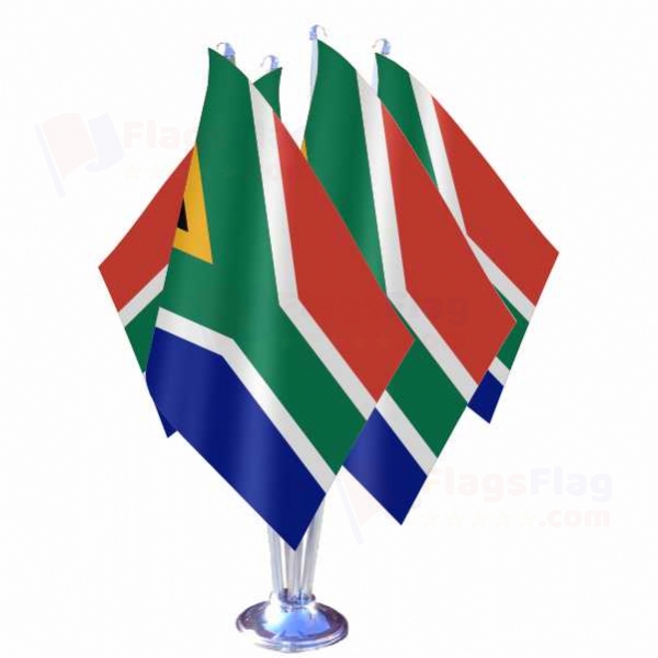 South Africa Quadruple Table Flag
