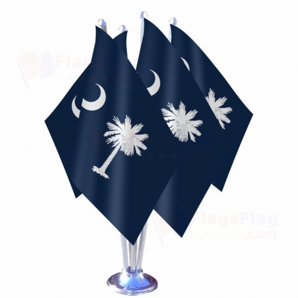 South Carolina Quadruple Table Flag