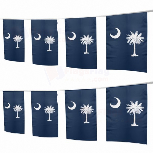 South Carolina Square String Flags